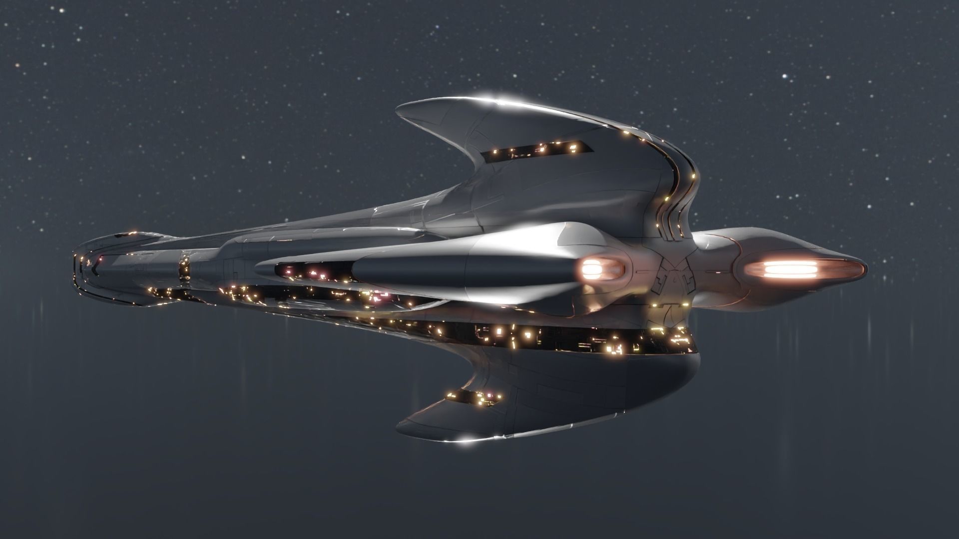 Battlecruiser - Capitalship 3D model_9