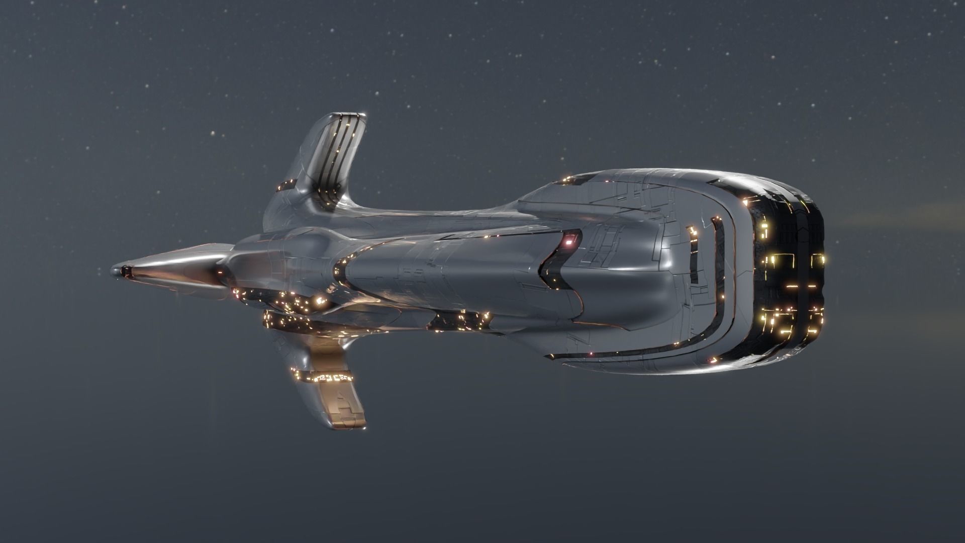 Battlecruiser - Capitalship 3D model_5