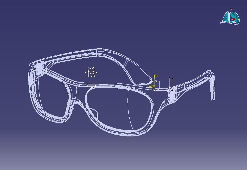 Sunglass-02 3D print model_10
