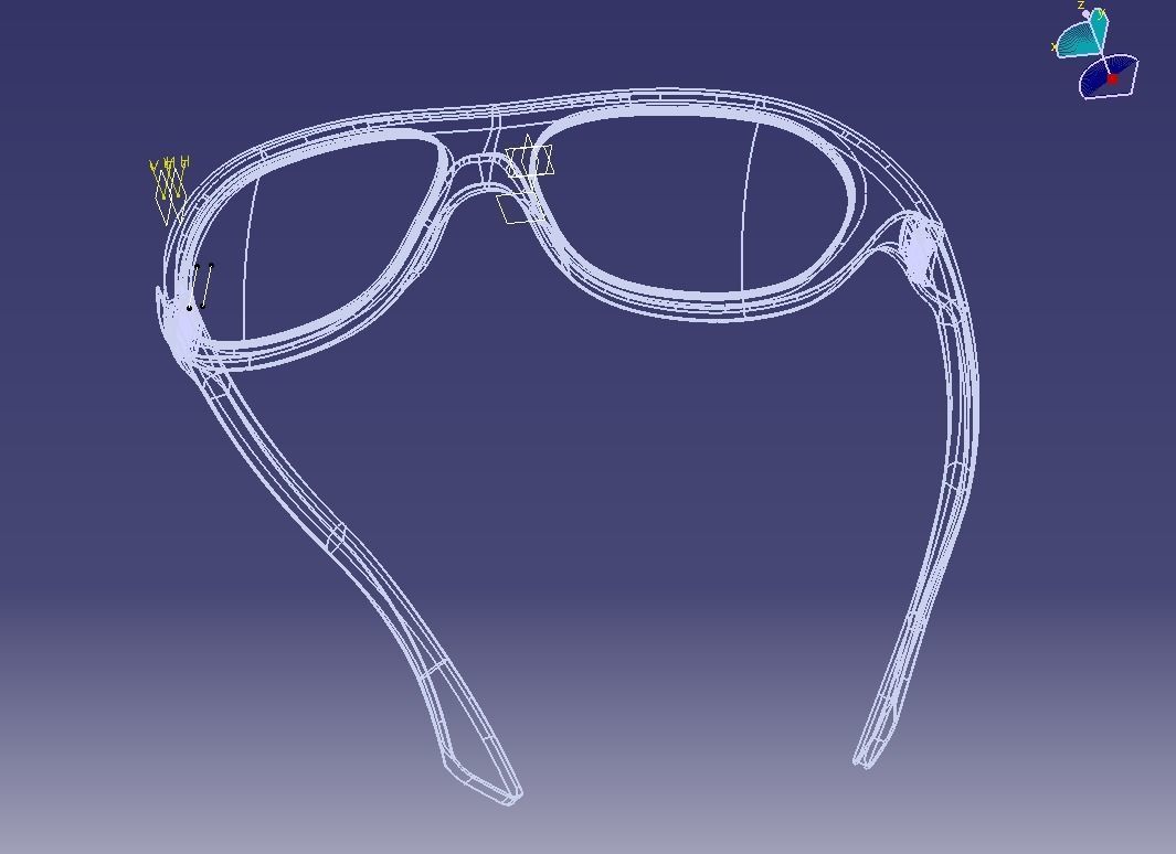 Sunglass-02 3D print model_11