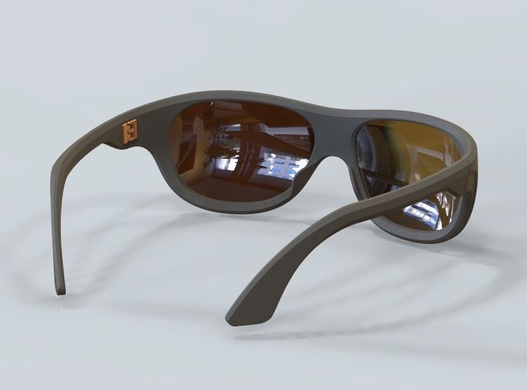Sunglass-02 3D print model_2