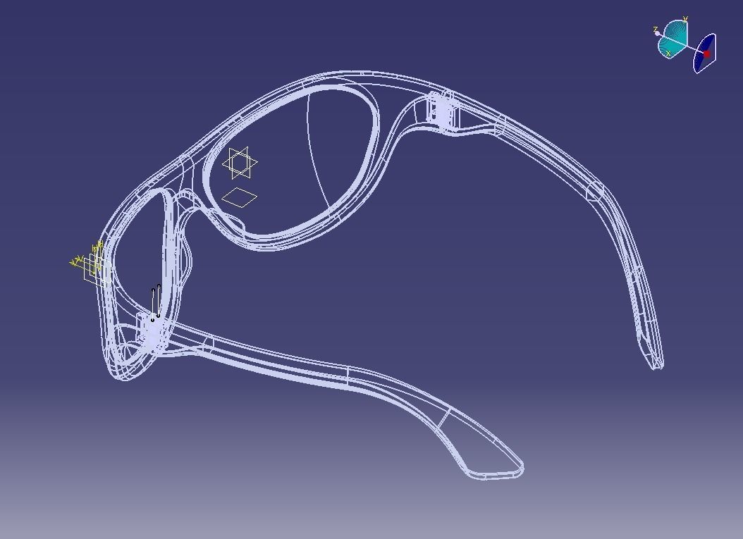 Sunglass-02 3D print model_8