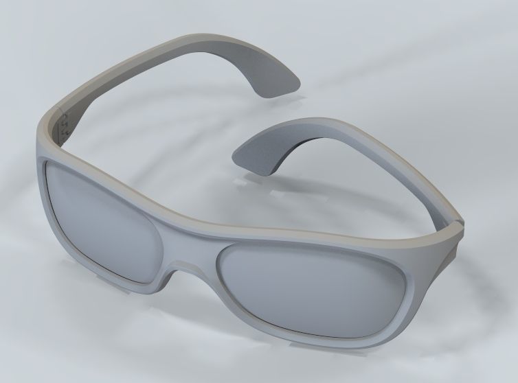 Sunglass-02 3D print model_44