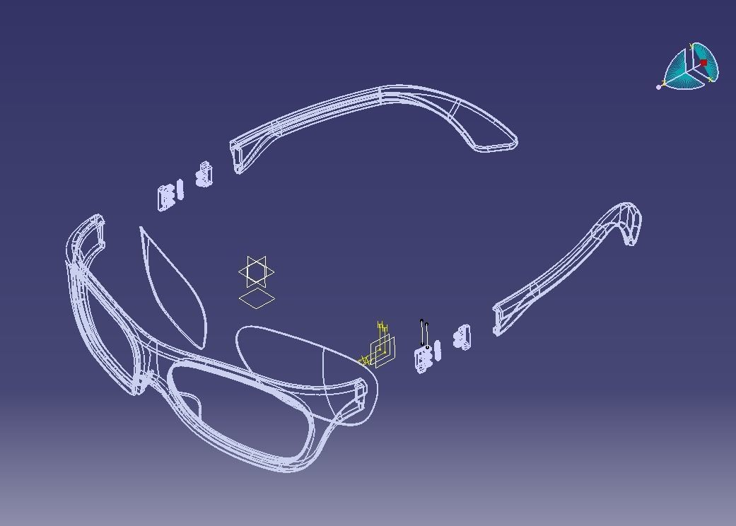 Sunglass-02 3D print model_16