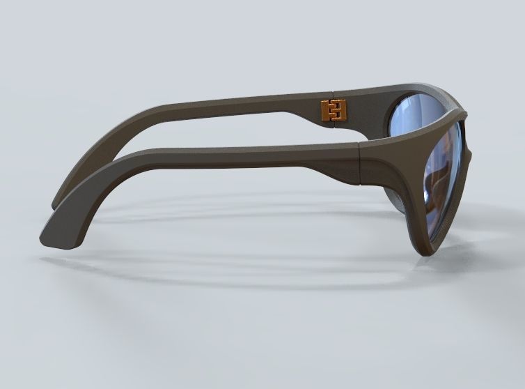 Sunglass-02 3D print model_33