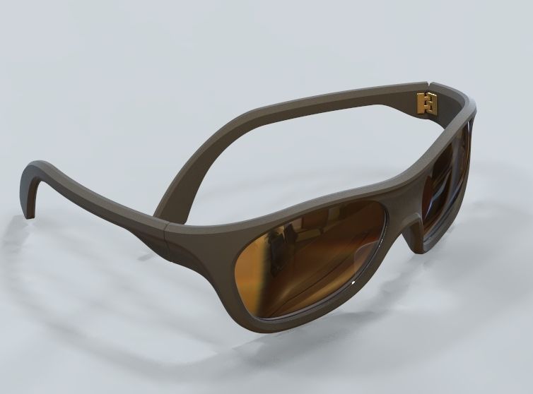 Sunglass-02 3D print model_57