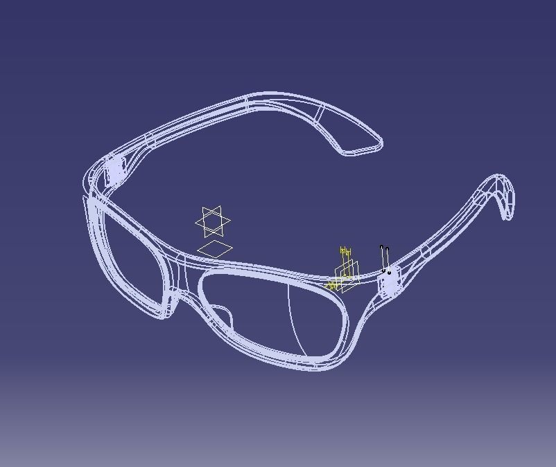 Sunglass-02 3D print model_7