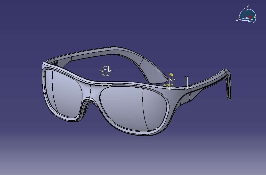 Sunglass-02 3D print model_62