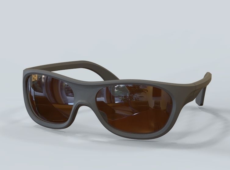 Sunglass-02 3D print model_61