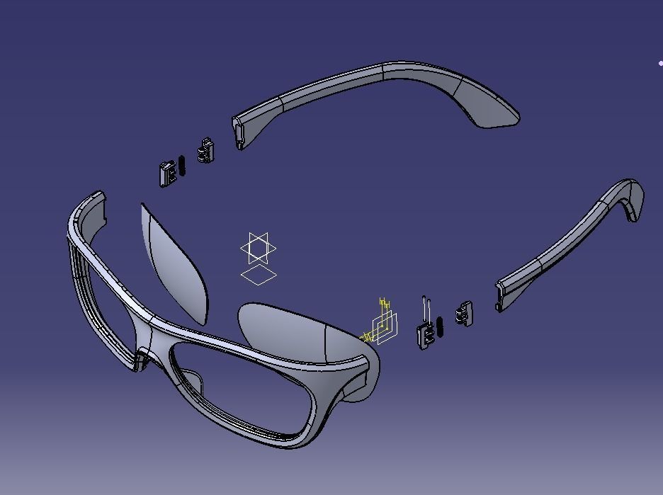Sunglass-02 3D print model_15