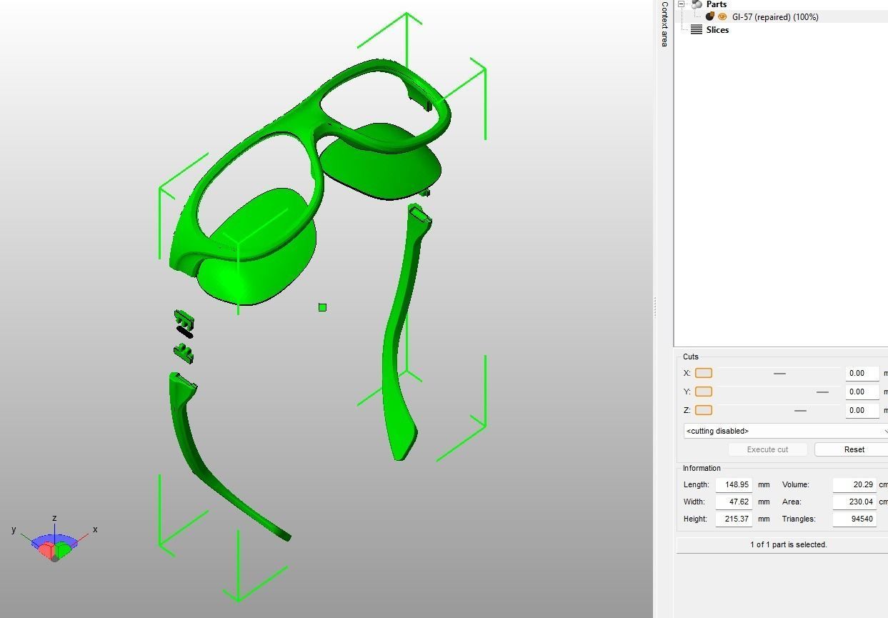 Sunglass-02 3D print model_23