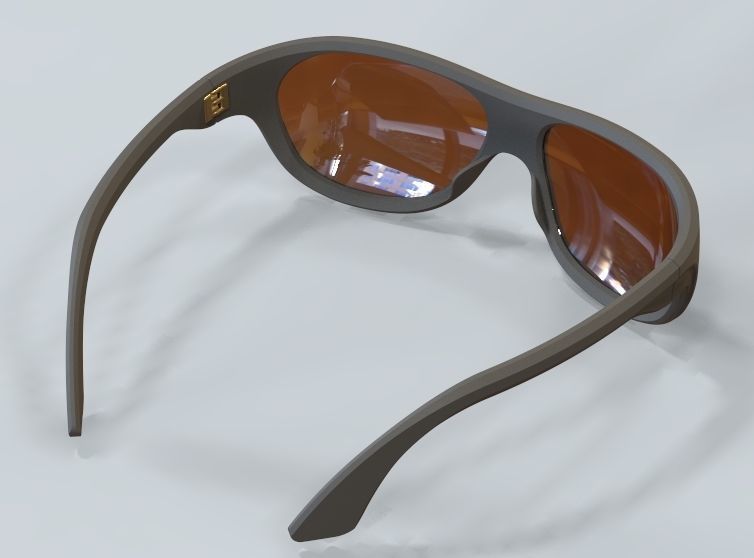 Sunglass-02 3D print model_70
