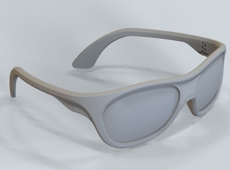 Sunglass-02 3D print model_45