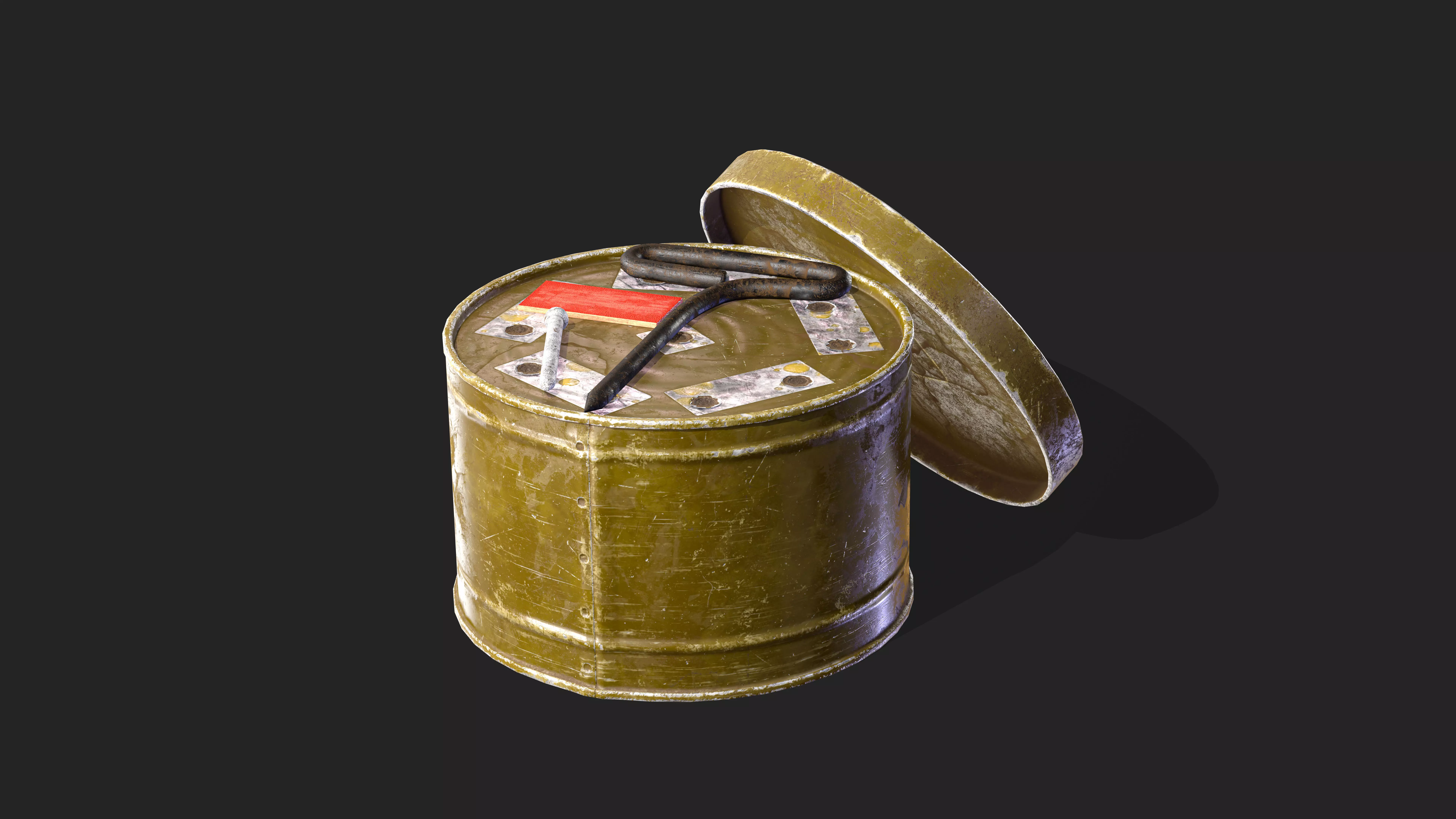 DM-11 Smoke Bomb Game ready PBR Low-poly 3D model_0