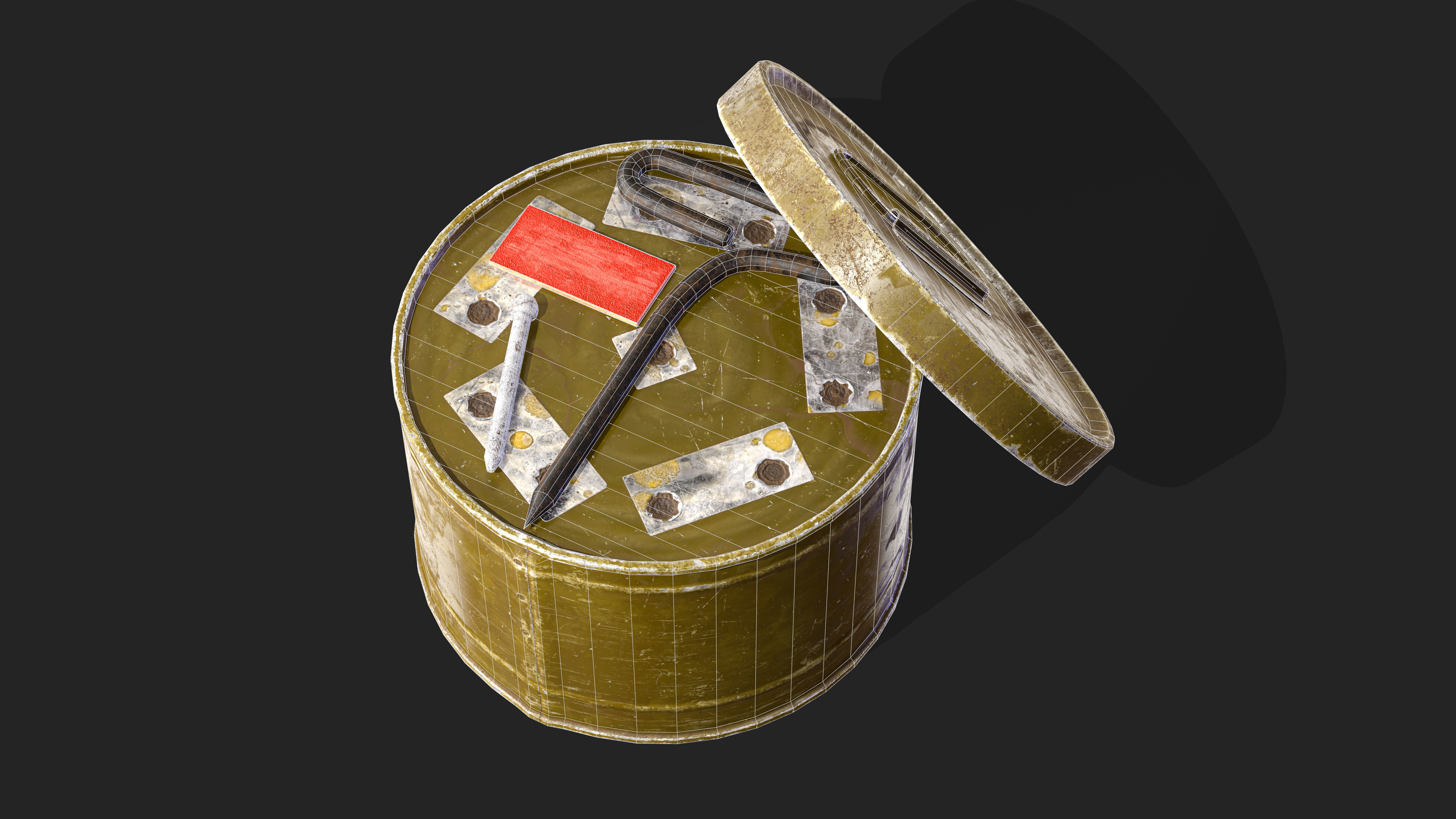 DM-11 Smoke Bomb Game ready PBR Low-poly 3D model_4