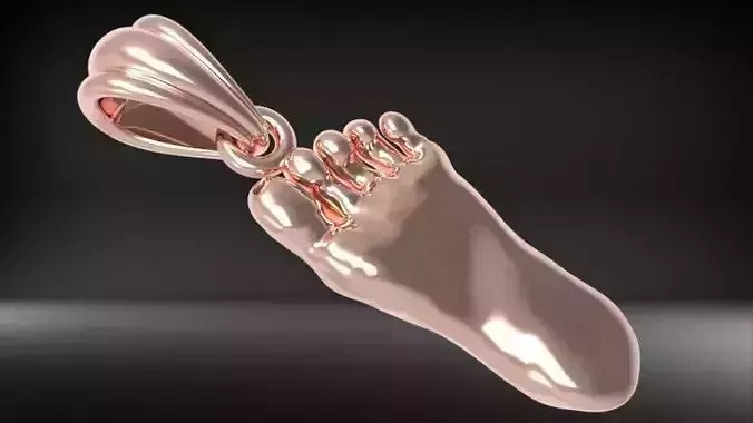 Foot Pendant Necklace Pendant Charm Jewelry 