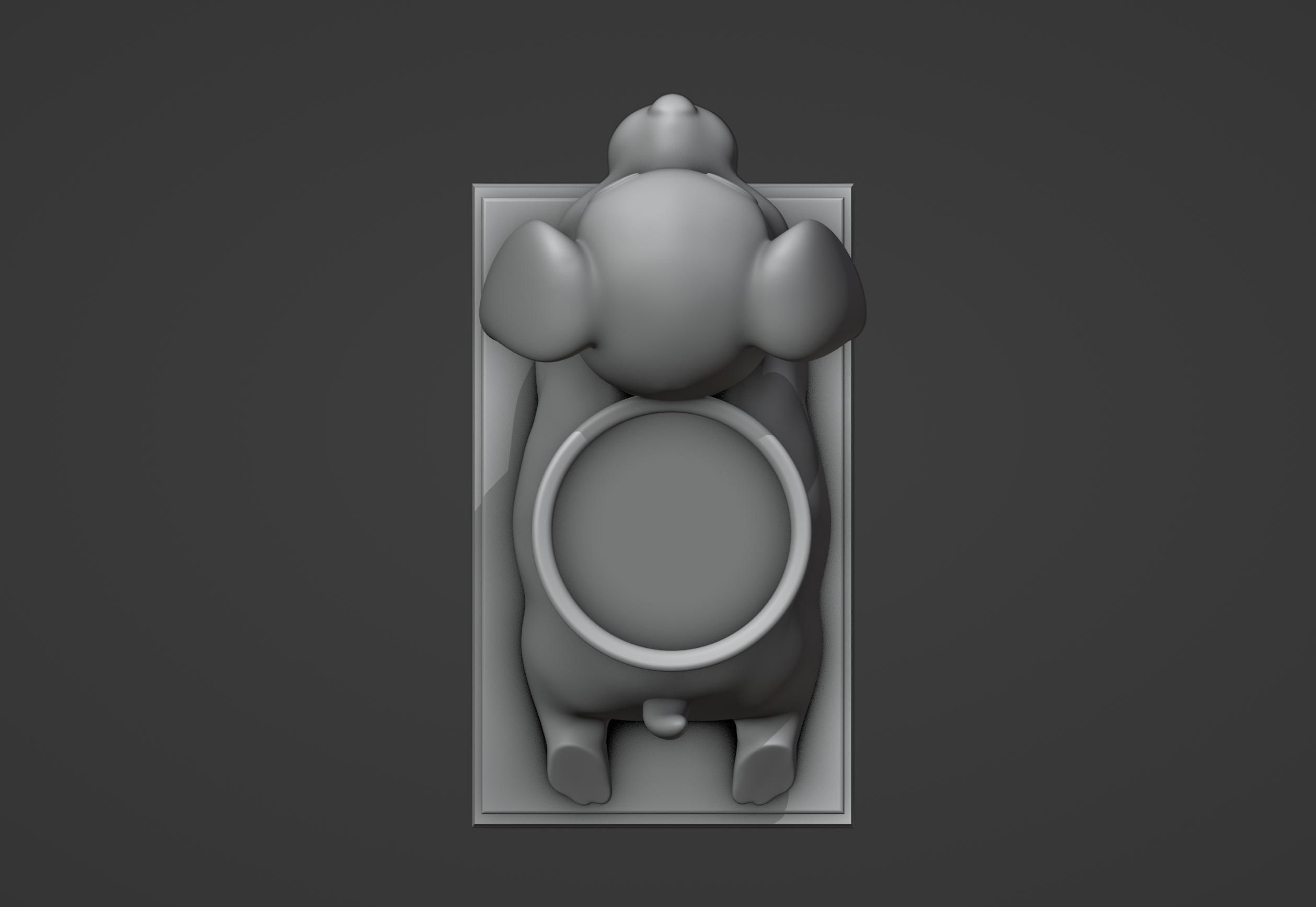 Puppy Dog Pen Holder 3D print model_5