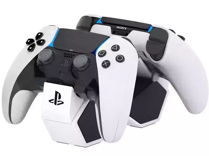 ps5 controllers with twin charging station