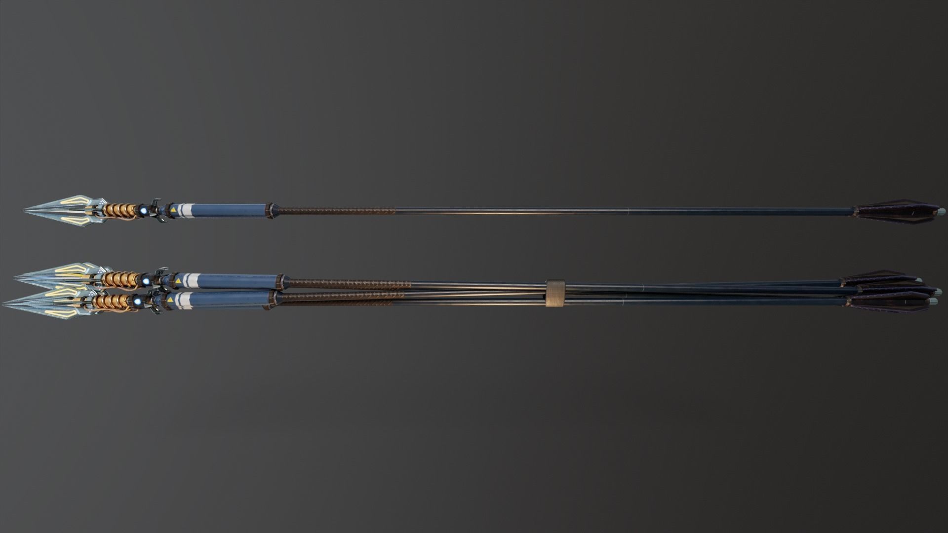 3D model Sci-Fi Electric Arrows VR / AR / low-poly | CGTrader