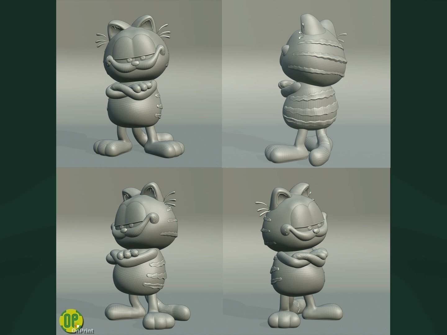 GARFIELD and ODIE - From the new Garfield the Movie - Printables 3D print model_4