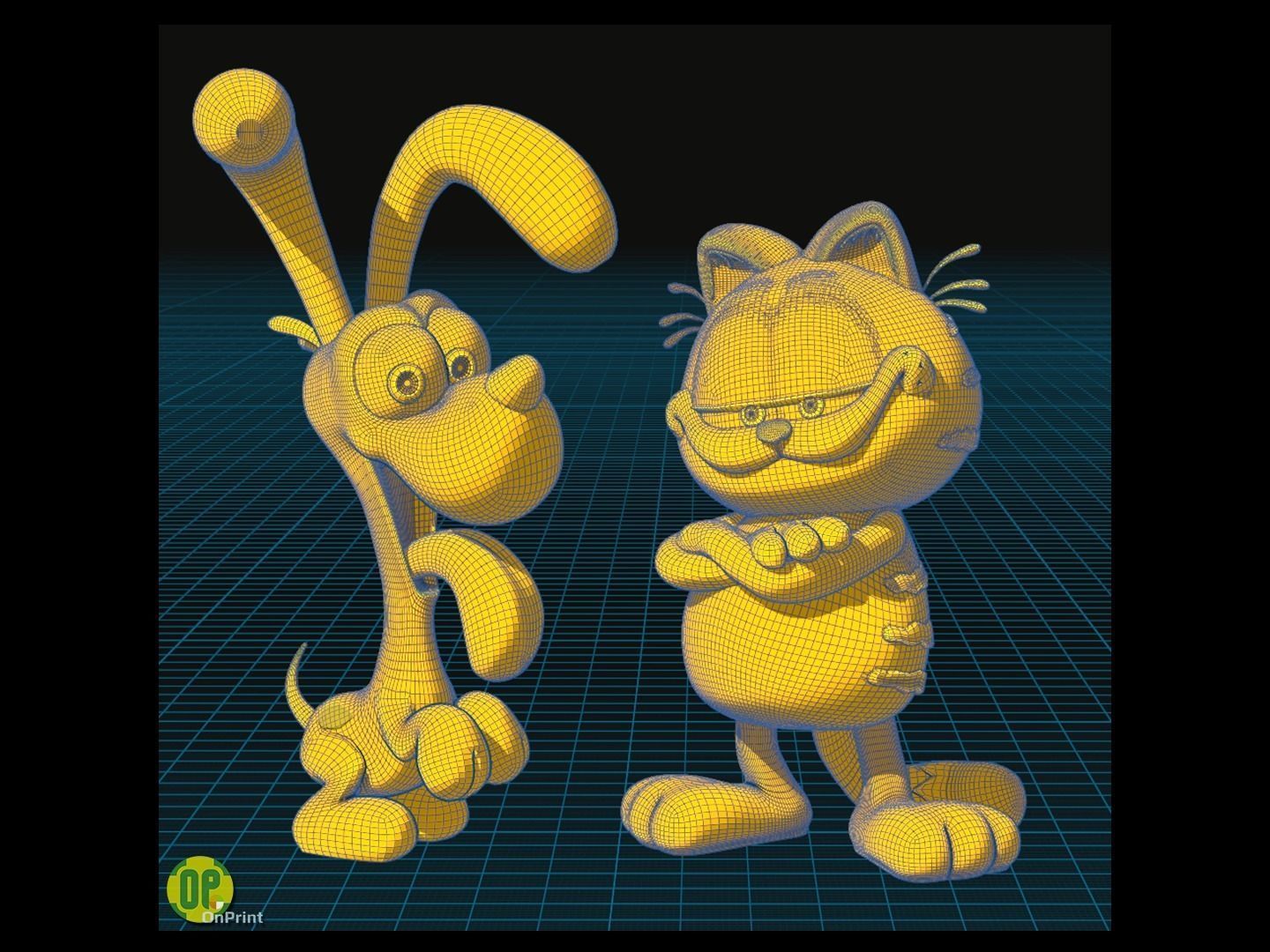 GARFIELD and ODIE - From the new Garfield the Movie - Printables 3D print model_2
