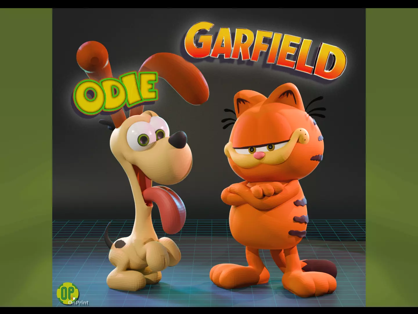 GARFIELD and ODIE - From the new Garfield the Movie - Printables 3D print model_0