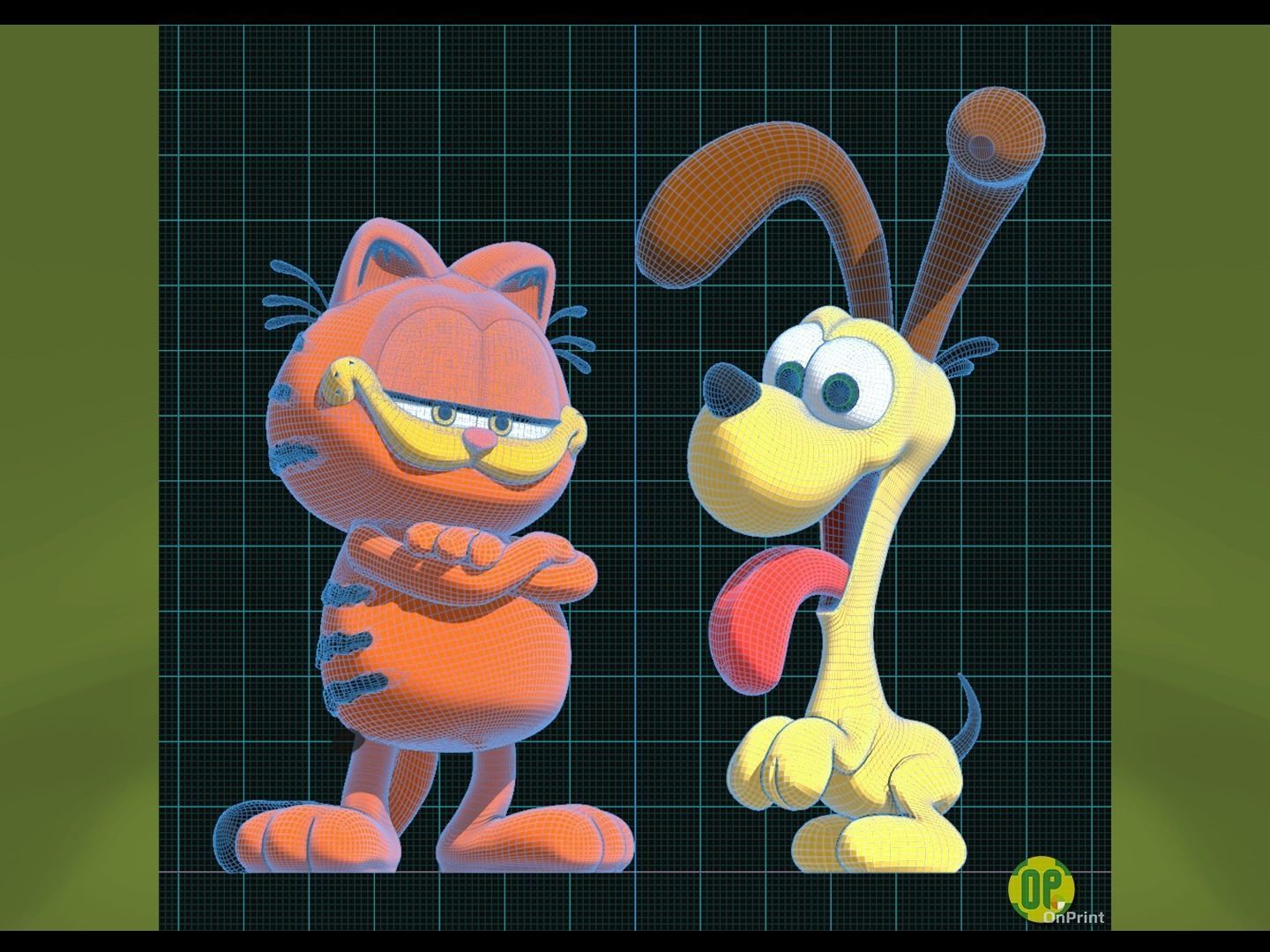 GARFIELD and ODIE - From the new Garfield the Movie - Printables 3D print model_1