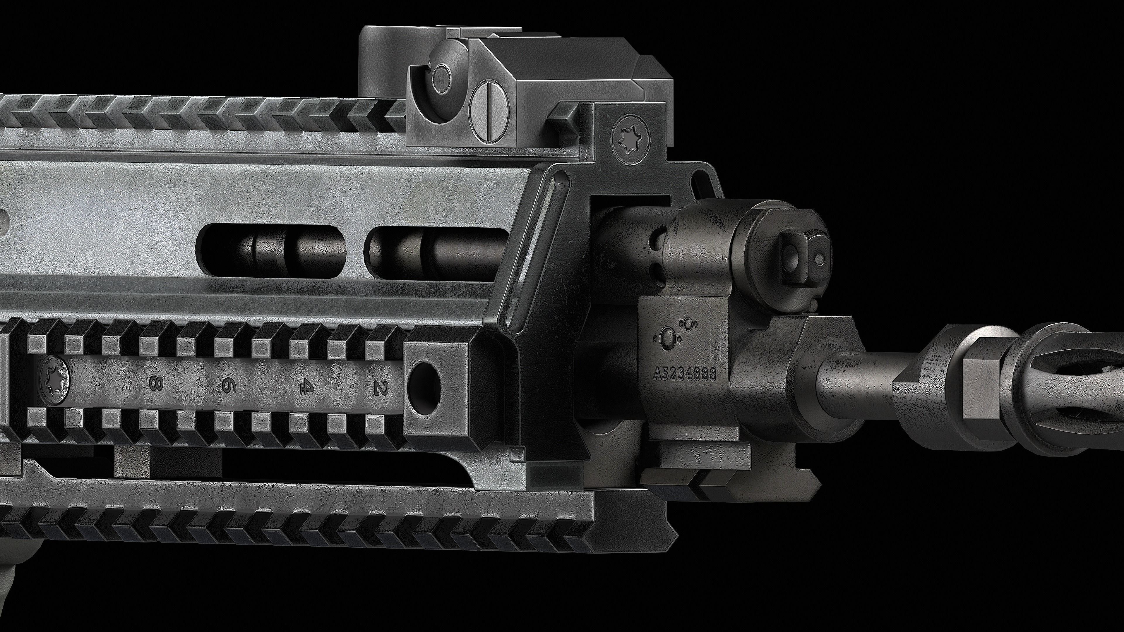 Bren CZ 805 A1 A2 Low-poly 3D model Low-poly 3D model_3