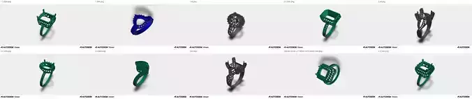 Women Rings 10 Elegant Designs Package