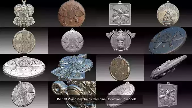 HM Kelt Viking Keychains Combine Collection