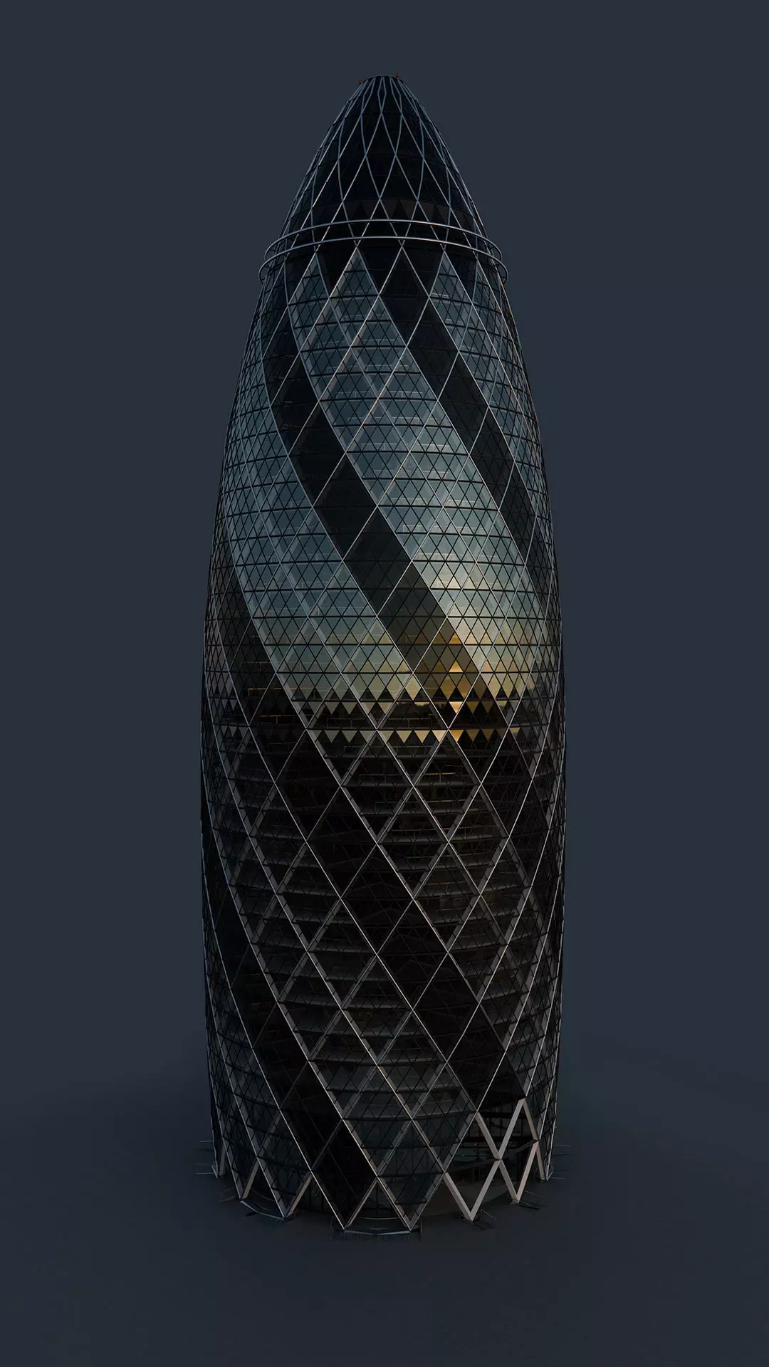30 St Mary Axe - The Gherkin 3D model_0
