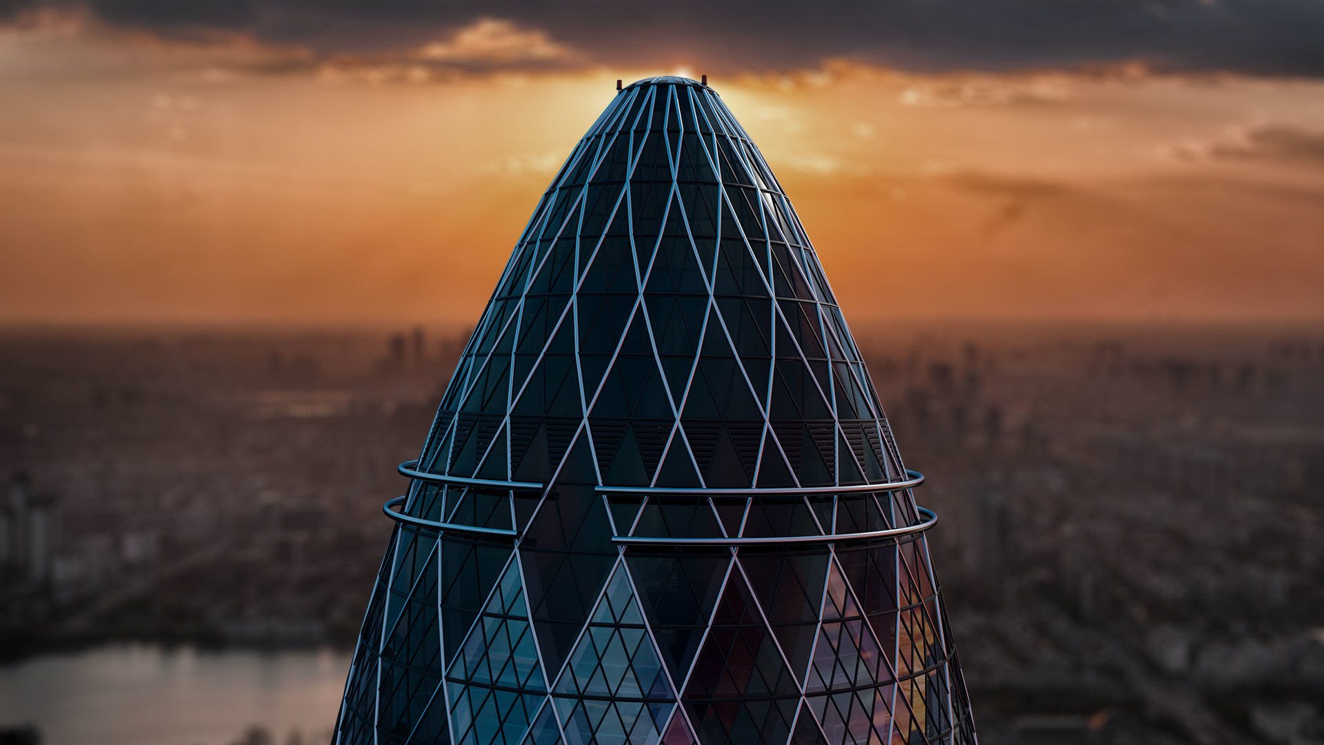 30 St Mary Axe - The Gherkin 3D model_4