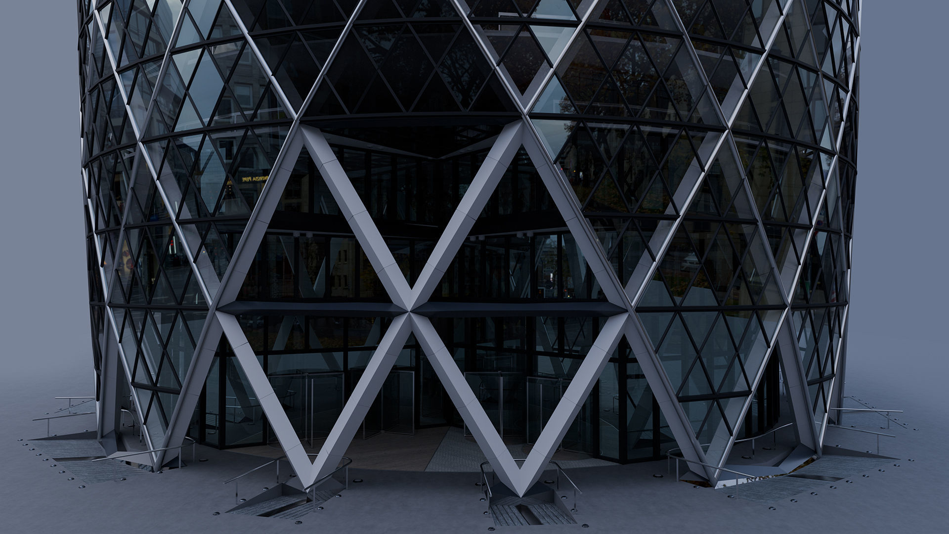 30 St Mary Axe - The Gherkin 3D model_1