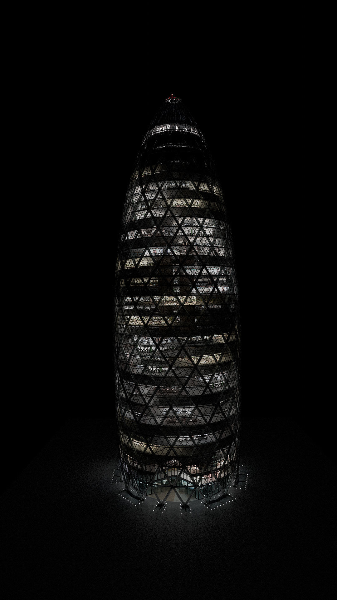 30 St Mary Axe - The Gherkin 3D model_5