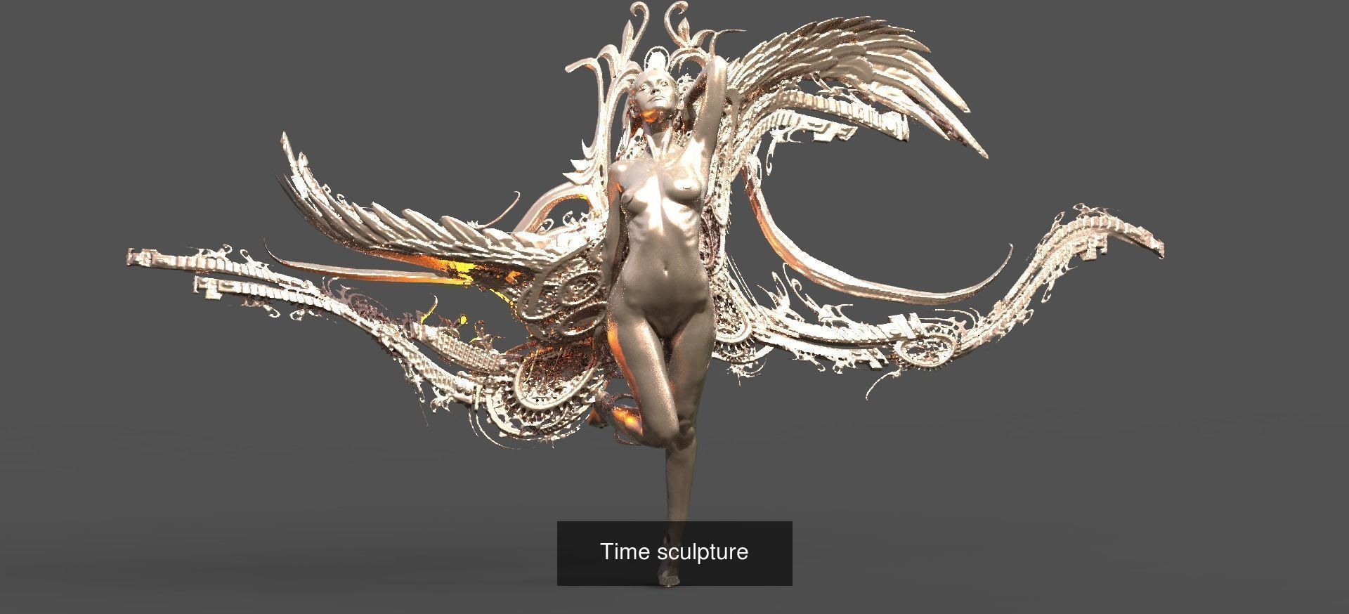 Gold faberge steampunk tower collection _9