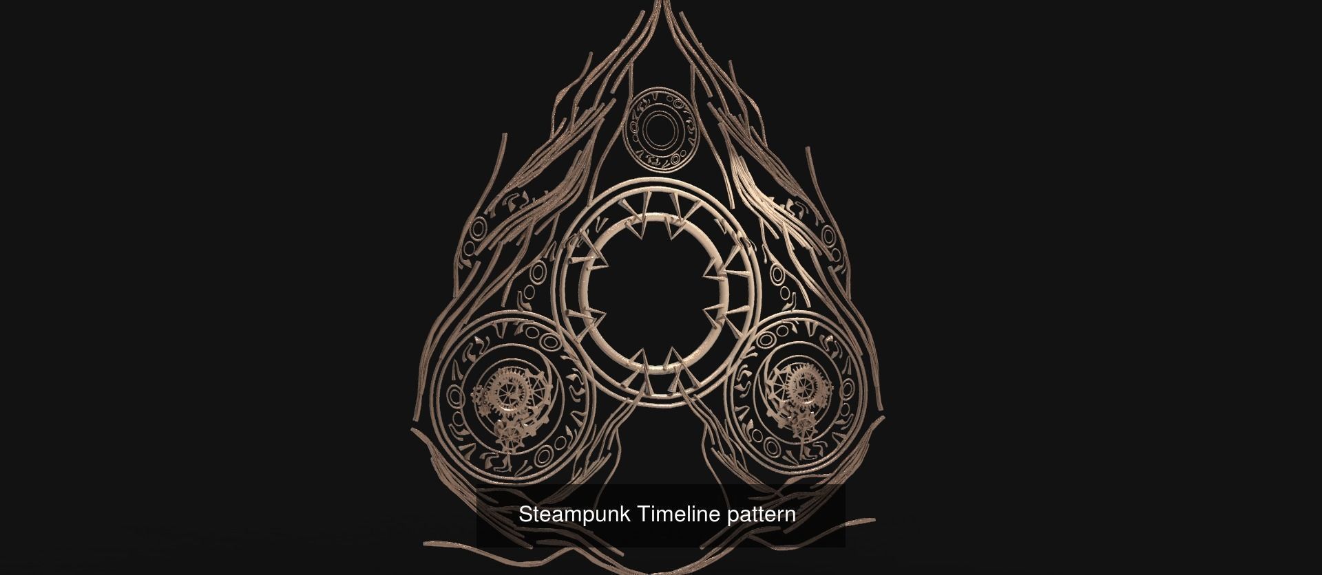 Gold faberge steampunk tower collection _4