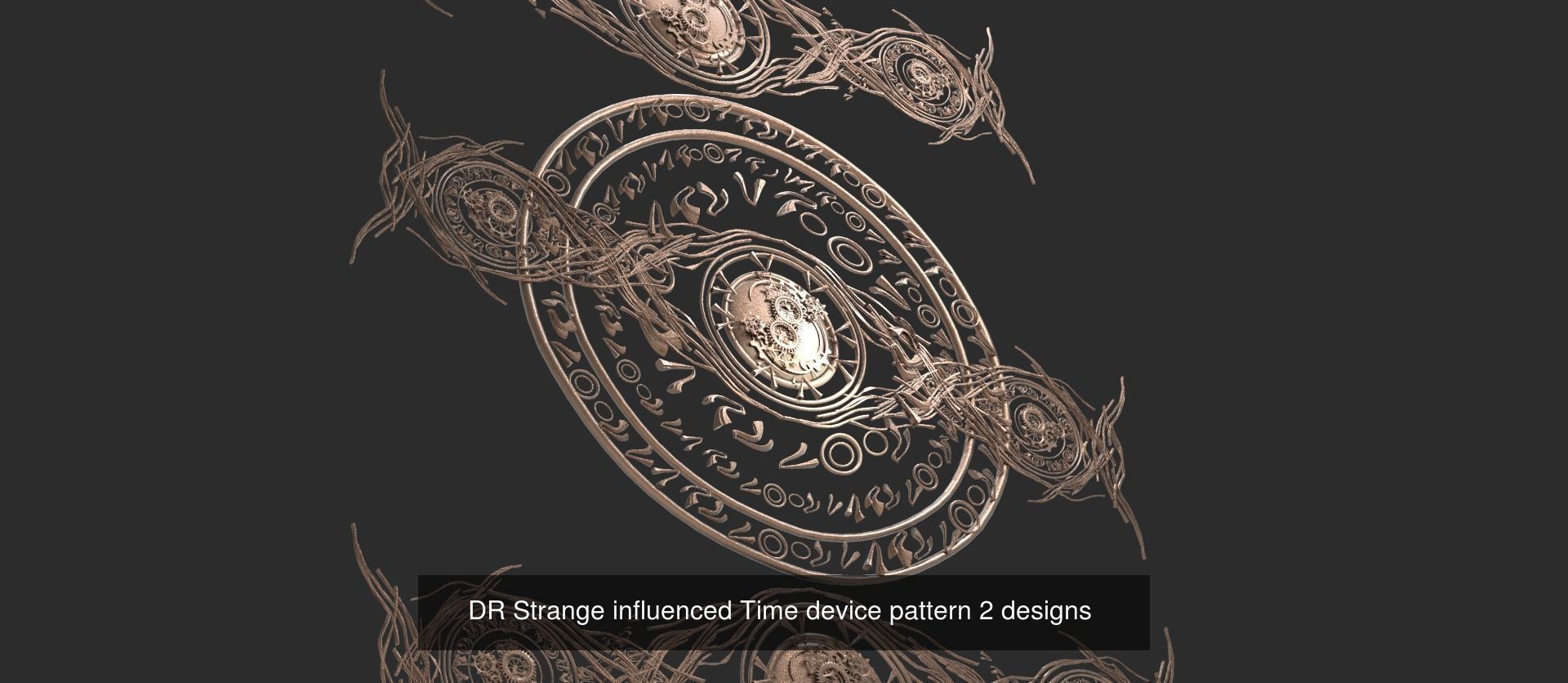 Gold faberge steampunk tower collection _5