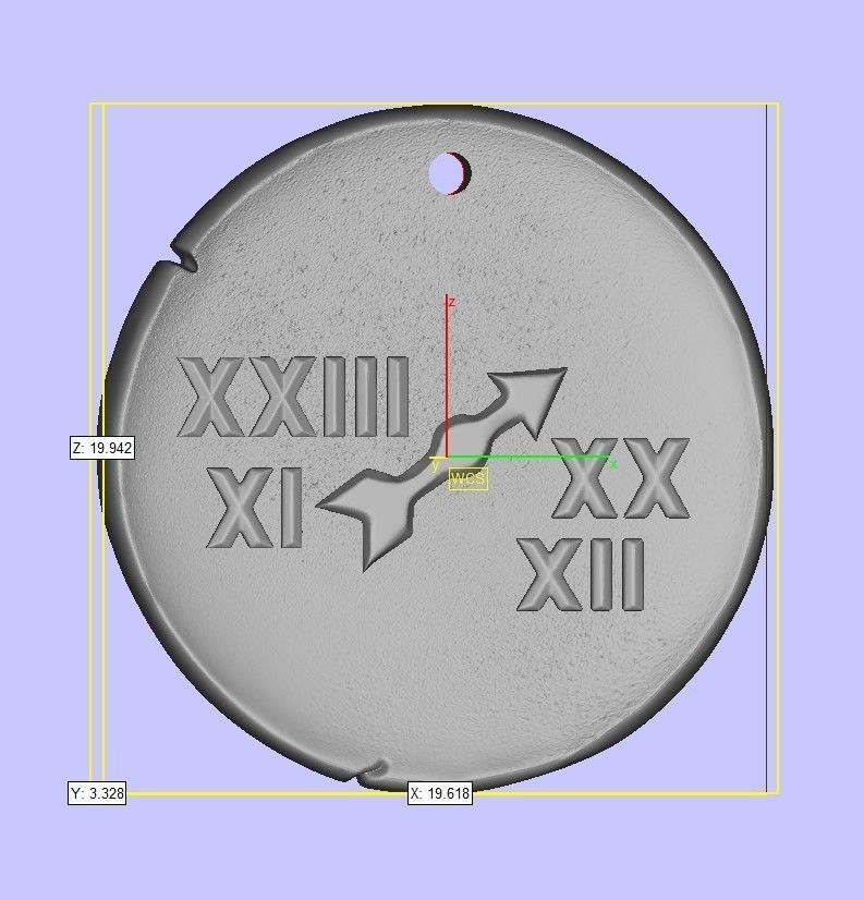 Zodiaque medal  Sagittarius 3D print model_5