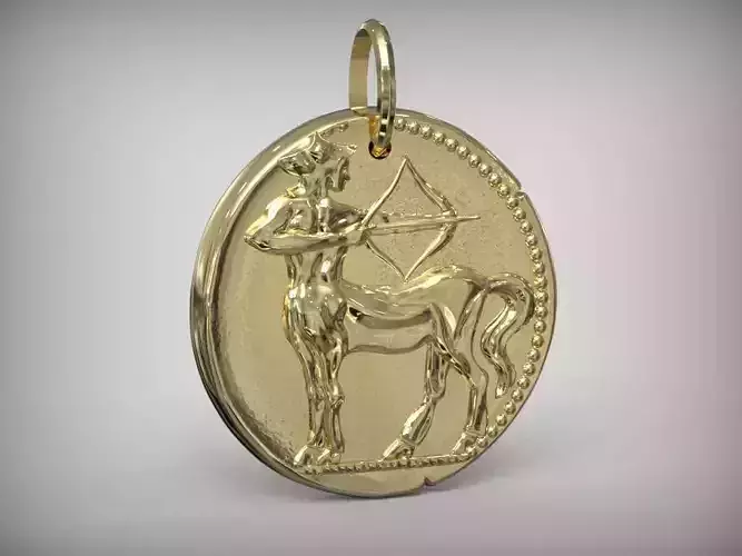 Zodiaque medal  Sagittarius 3D print model