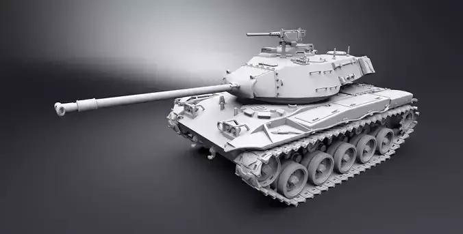 M41 Walker Bulldog Scale model 3D print model