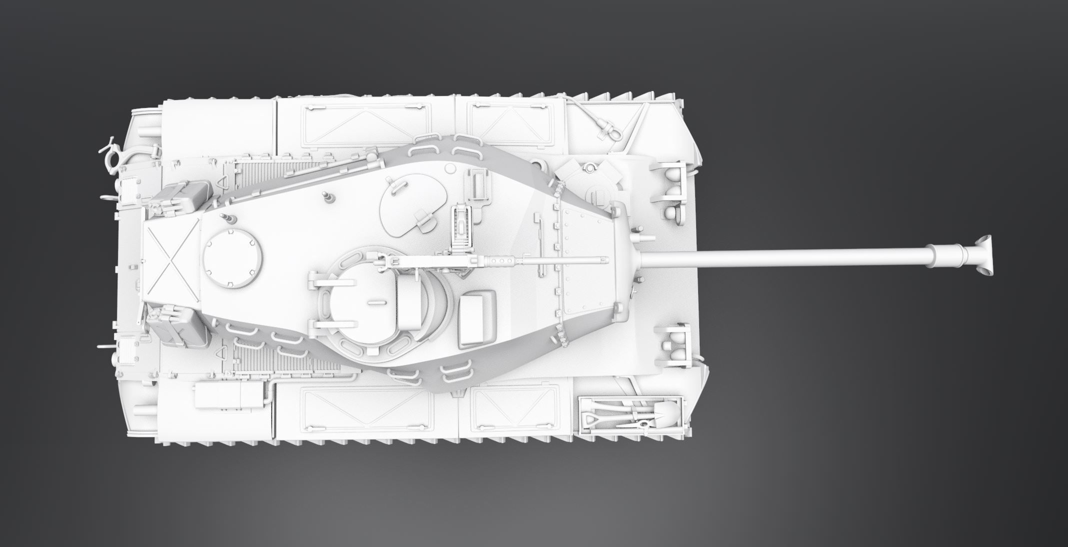 M41 Walker Bulldog Scale model 3D print model_3