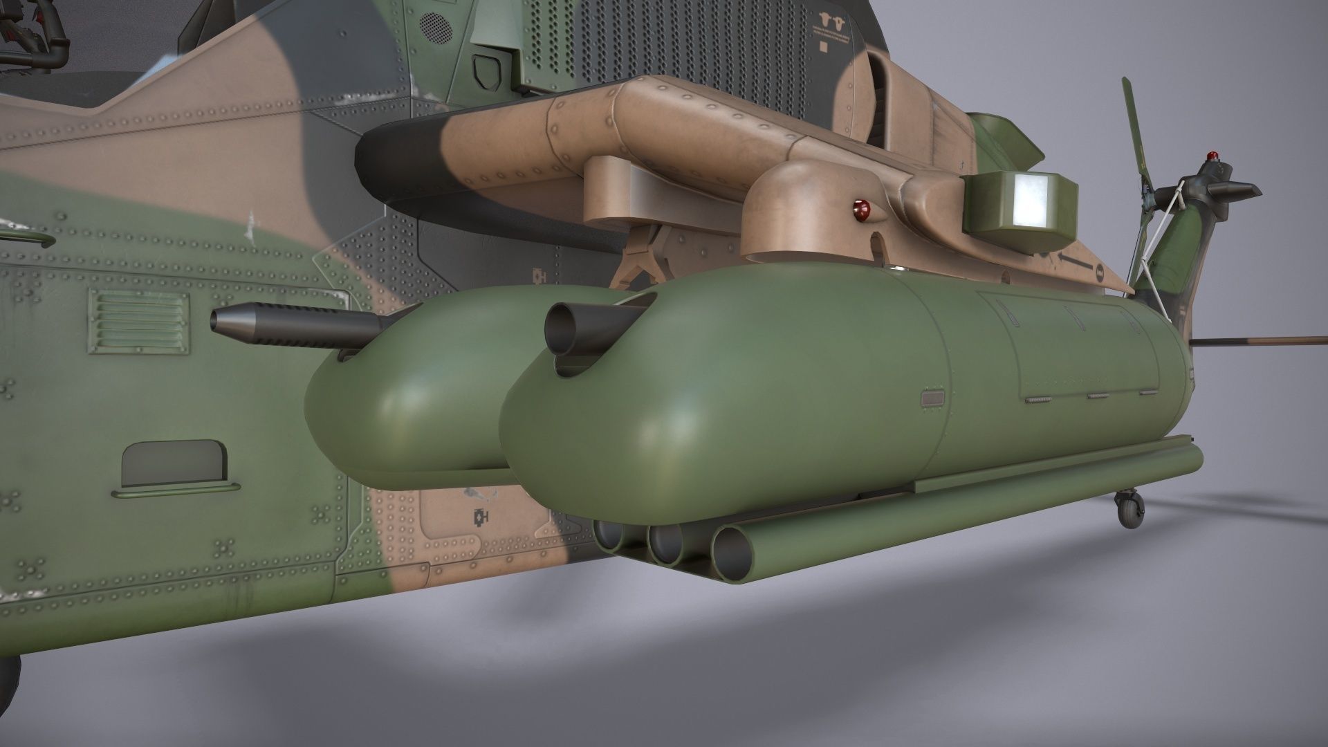  EC-665 Tiger ARH Australia Static Low-poly 3D model_21