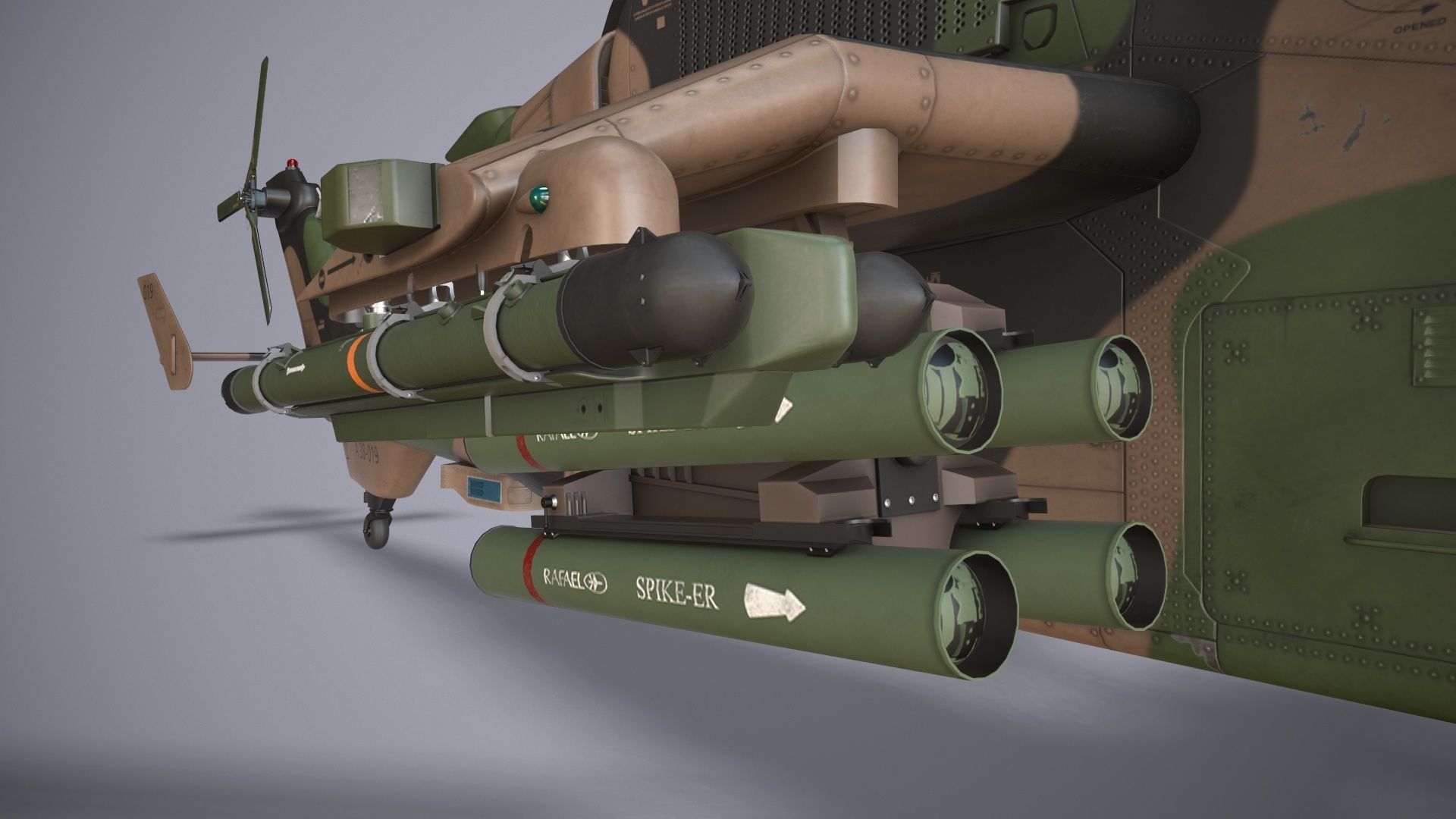  EC-665 Tiger ARH Australia Static Low-poly 3D model_24