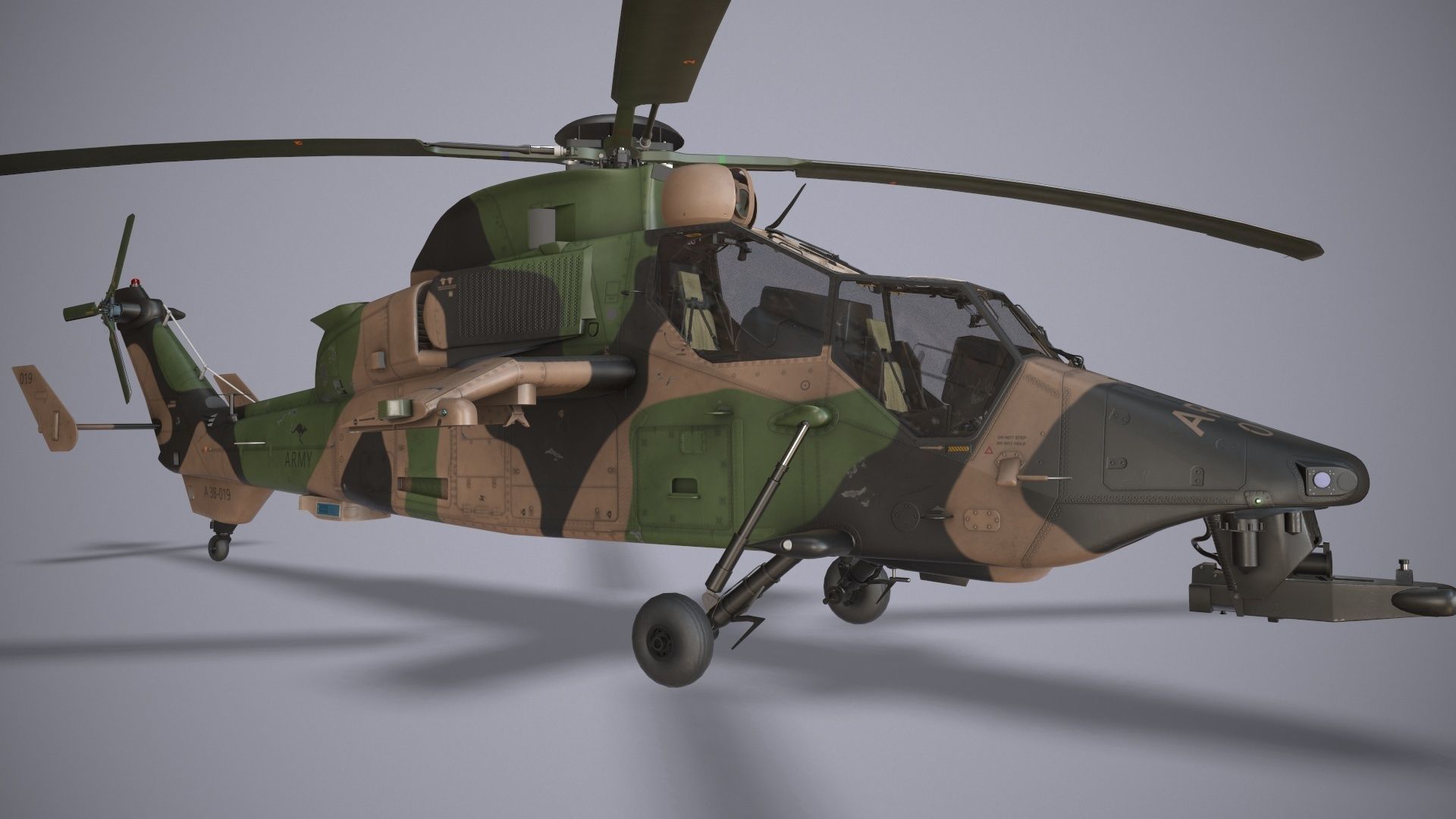  EC-665 Tiger ARH Australia Static Low-poly 3D model_8