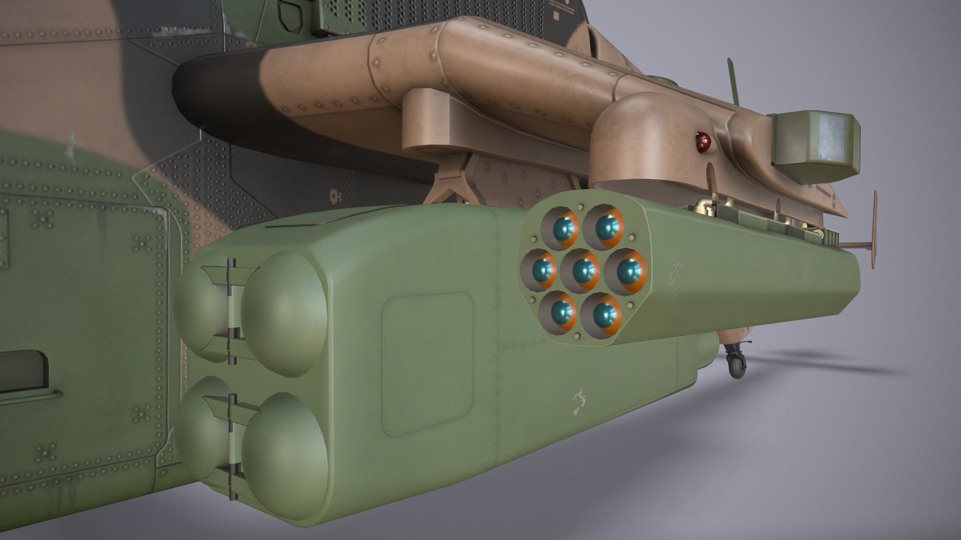  EC-665 Tiger ARH Australia Static Low-poly 3D model_23