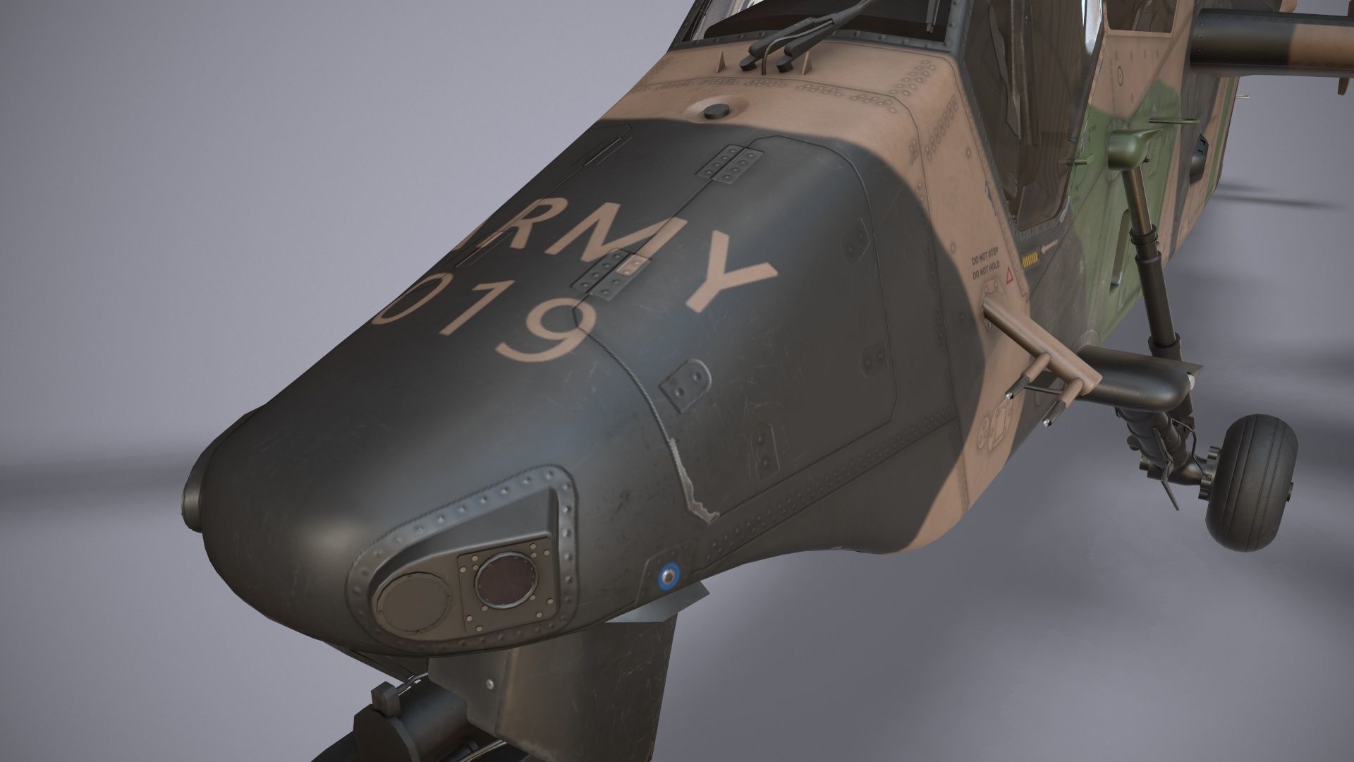  EC-665 Tiger ARH Australia Static Low-poly 3D model_12