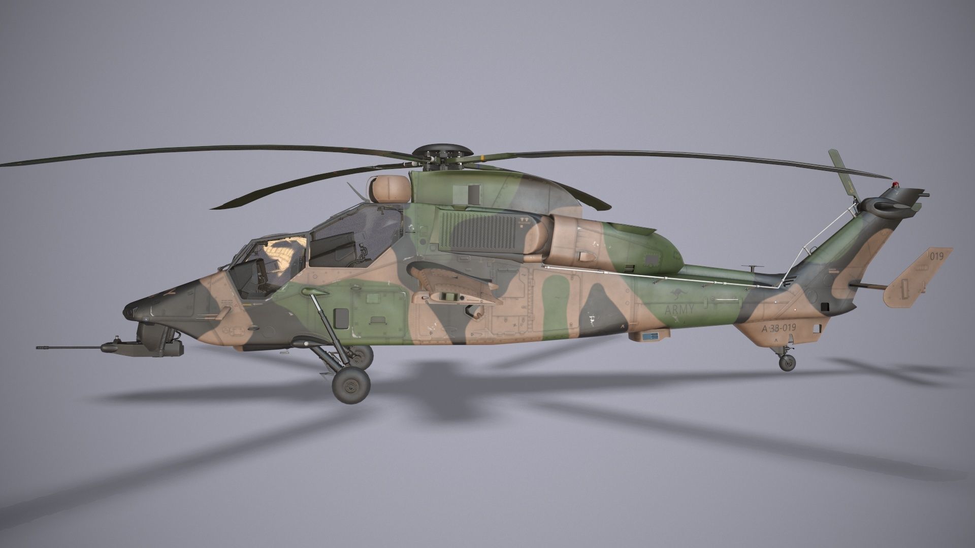  EC-665 Tiger ARH Australia Static Low-poly 3D model_4