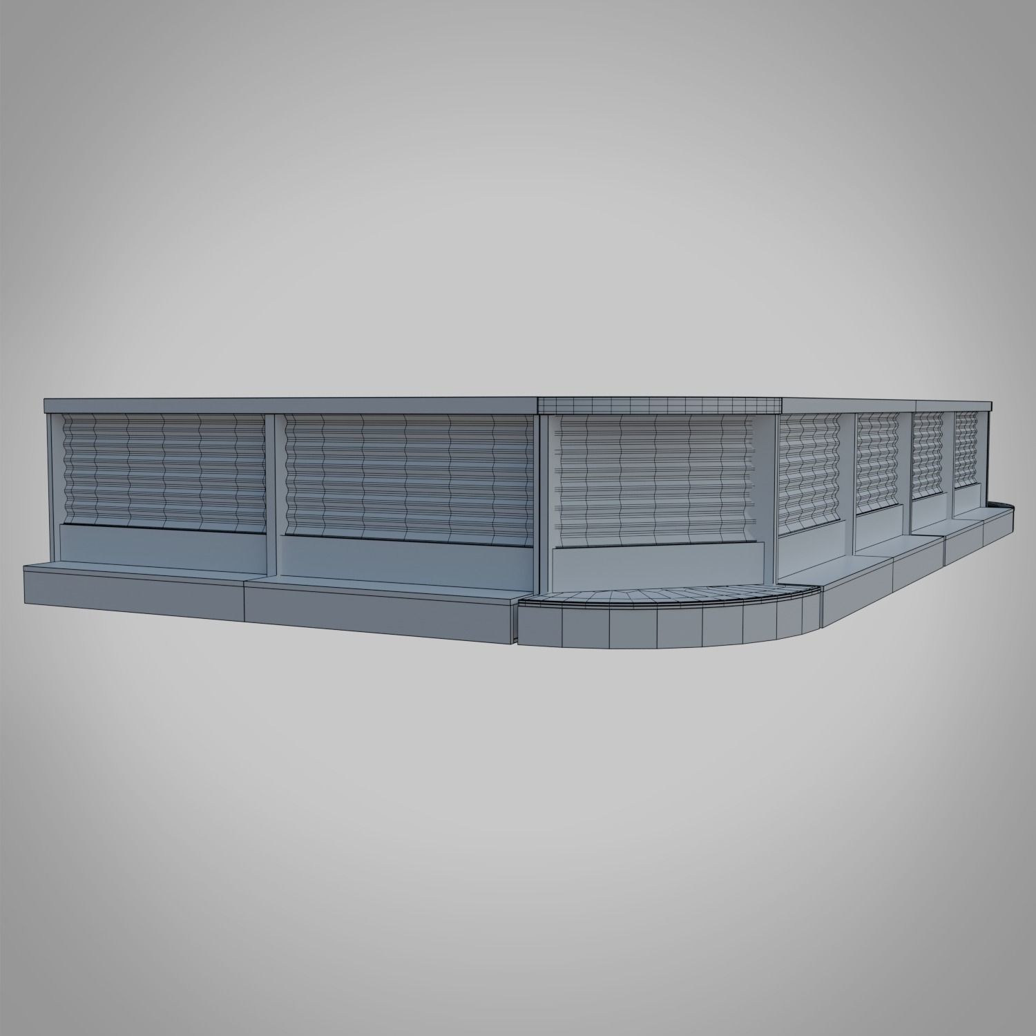 Bar table Low-poly 3D model_12