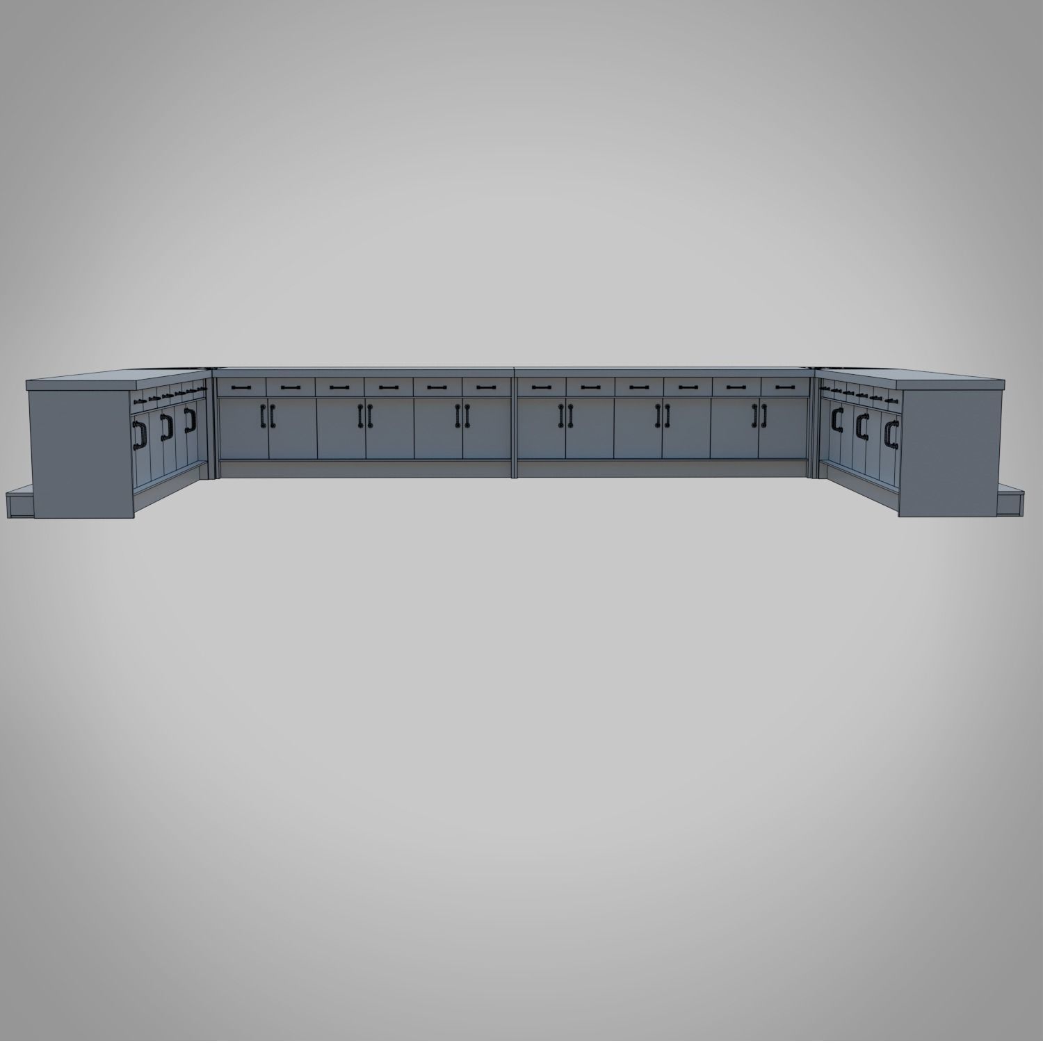 Bar table Low-poly 3D model_13