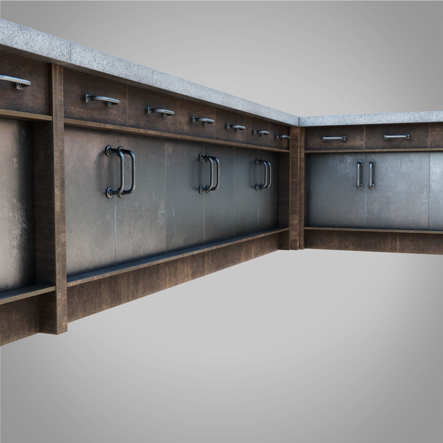 Bar table Low-poly 3D model_8